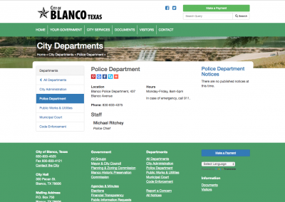 Blanco Police Department
